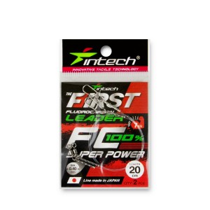 Повідець флюорокарбоновий Intech FC First Leader 20 cm 2 шт 