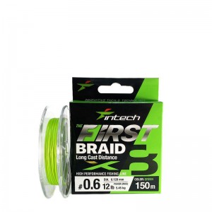 Шнур плетений Intech First Braid X8 Green 150m 