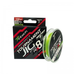 Шнур плетений Intech Tournament Jig Style PE X8 Fluo Green 150m 