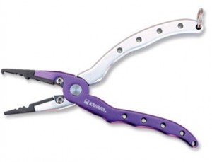 Плоскогубці Kahara 6.5inch Aluminum pliers purple/silver - фото