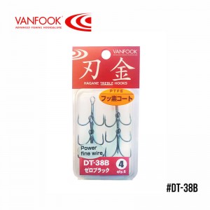 Гачок Vanfook потрійний DT-38B Zero Black
