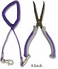 Плоскогубці Kahara 8inch Stainless bent nose pliers (with Lanyard)